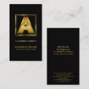 Suche nach monogramm buchstabe a visitenkarten Gold