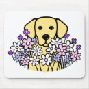 Recherche de labrador jaune tapis souris Fleurs