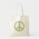 Recherche de signe de paix vert accessoires Fourre tout