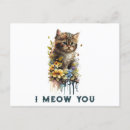 Recherche de minous cartes postales Aquarelle