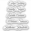 Recherche de écriture cursive autocollants Script