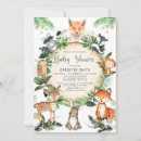 Recherche de bois rustique baby shower invitations Animaux des bois