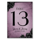 Recherche de halloween mariage table cartes Violet
