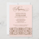 Suche nach rosa und braune taufe einladungen Mädchen