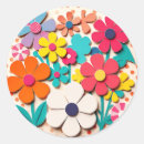 Recherche de années 1960 autocollants Floral