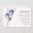Recherche de peacock mariage invitations Moderne