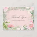 Recherche de floral merci cartes postales Écriture