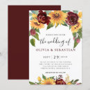 Recherche de bois rouge foncé invitations Bride