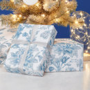 Suche nach blaues blumenmuster geschenkpapier Weiß