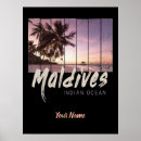 Recherche de maldives poster Palmier
