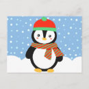 Recherche de pingouin kawaii vœux cartes Mignon