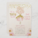 Recherche de de ballet anniversaire invitations Tutu