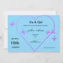 Recherche de butterfly baby shower fille invitations Moderne