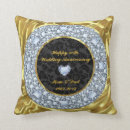 Suche nach diamant hochzeitstag kissen Gold