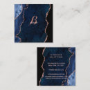 Recherche de monogramme abstrait cartes visite Élégant