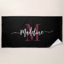 Recherche de serviettes de plage Monogramme