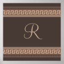 Recherche de frontière posters Monogramme