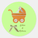 Recherche de ruban orange autocollants Baby shower