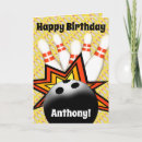 Recherche de de bowling anniversaire cartes Boule