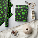 Recherche de trèfles verts papier cadeau Papier d'emballage trèfle