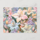Recherche de fleur pastel cartes postales Motif