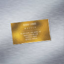 Recherche de métal or cartes visite Jaune