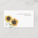 Recherche de de nature cartes visite Tournesol