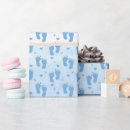 Recherche de empreintes de pas bébé papier cadeau Baby boy