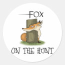 Recherche de chasse au renard autocollants Chasseur