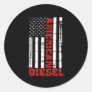 Recherche de moteurs diesel autocollants Drapeau américain