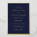 Recherche de or marine invitations Minimaliste moderne