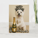 Recherche de chien nouvel an cartes Westie