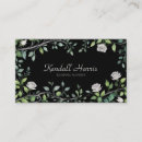 Recherche de white roses cartes visite Élégant