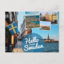 Recherche de sverige cartes postales Drapeau