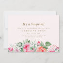 Recherche de floral surprise anniversaire invitations Rose