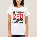 Recherche de maladie cardiaque tshirts Rouge