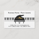 Suche nach klavierstunden visitenkarten Musik