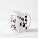 Recherche de licorne de kawaii tasses Imaginaire