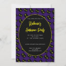 Recherche de motif halloween invitations Violet
