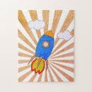 Suche nach raketen puzzle Boy