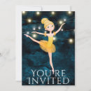 Recherche de de ballet anniversaire invitations Bleu