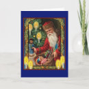 Recherche de st nicolas vœux cartes Rétro