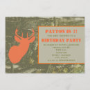 Recherche de chasse de cerfs communs invitations Camo