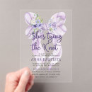 Recherche de ribbon bridal shower invitations Aquarelle