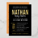 Recherche de orange noir invitations Pour enfants