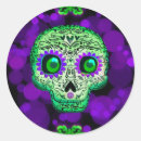 Recherche de crâne vert autocollants Mexicain
