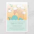 Recherche de whale baby shower garçon invitations Bleu