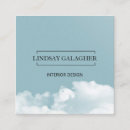 Suche nach wolken visitenkarten Blau