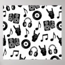 Suche nach musikalisches muster poster Silhouette