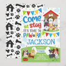 Recherche de marionnettes invitations Fête du chiot